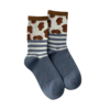 OEM Wholesale Black and White Autumn and Winter Jacquard Socks