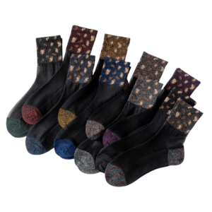 OEM Wholesale Women's Leopard Print Medium Tube Crystal Silk Socks