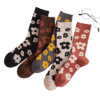 OEM Wholesale High Quality Floral Retro Style Socks for Women