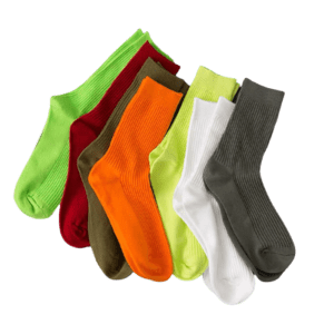 OEM Wholesale Cotton Medium Tube Fluorescent Fashion Socks