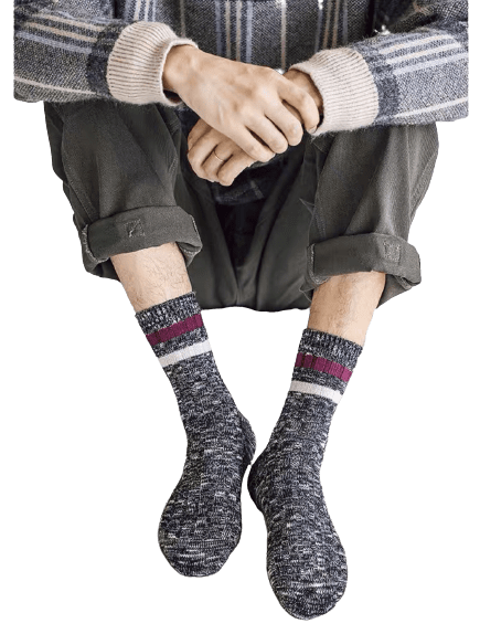 OEM Wholesale Warm Retro Socks with Thickened Middle Tube